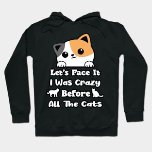 Let's Face It I Was Crazy Before All The Cats Gift For Cats Lovers Hoodie